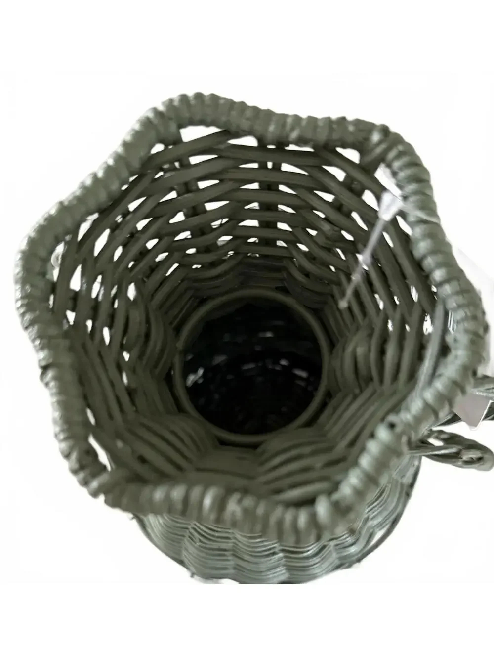 Threshold green wicker